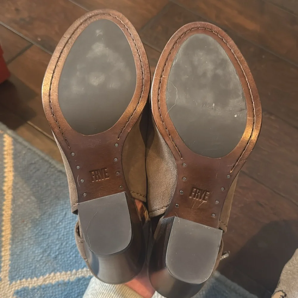 Frye peeptoe suede heels - Picture 6 of 6